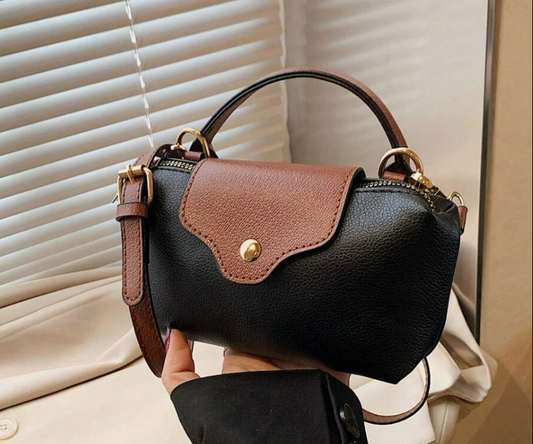 Mini sac à main mode nouvelle avec design bicolore