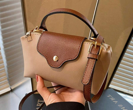 Mini sac à main mode nouvelle avec design bicolore
